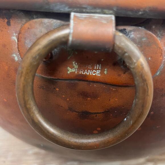 Vintage French Copper Mixing Bowl Pastry Chef Round Bottom 10” Rolled Rim Heavy - Picture 10 of 16